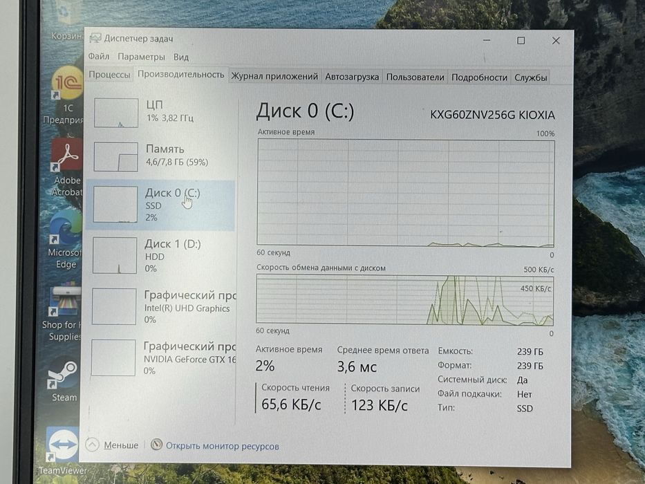 HP Pavilion 15-10 / SSD 256gb ram