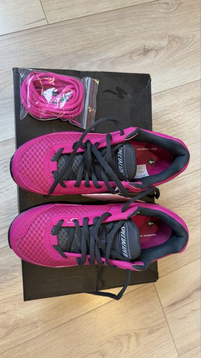 Дамски Specialized  MTB обувки 37 SPD женски детски розови колоездене