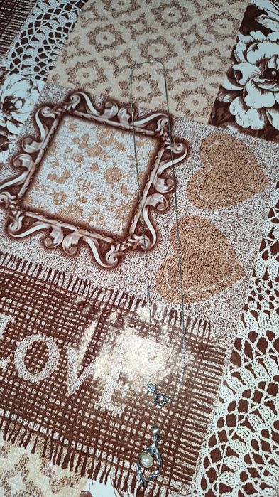 Сребърен комплект обеци и колие с висулка, прозрачни камъчета - 3 вида