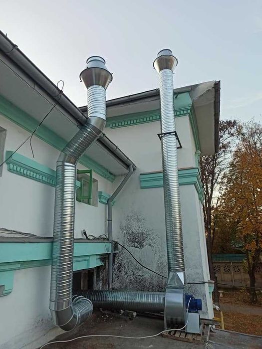 Montaj hota inox restaurant / fast food si tubulatura de ventilatie