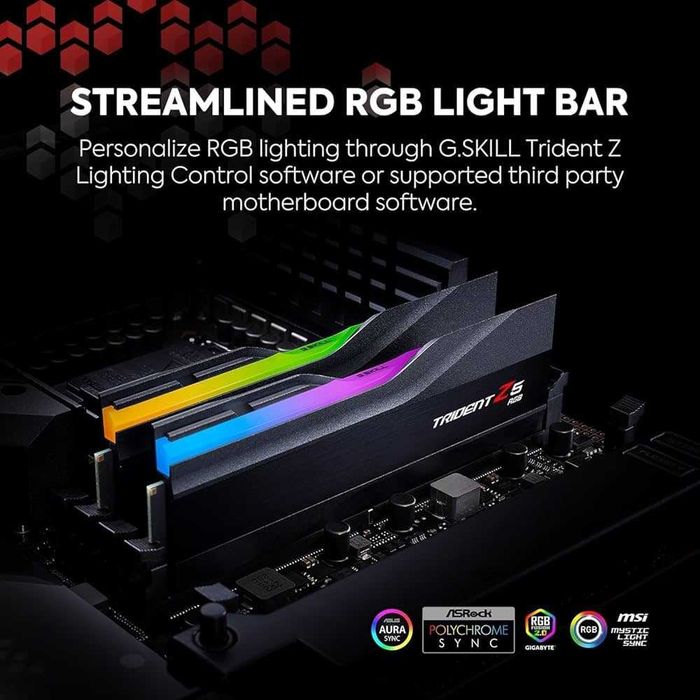 Модуль памяти G.Skill Trident Z5 RGB 2x24 48GB / 7200mhz и 8000Мгц