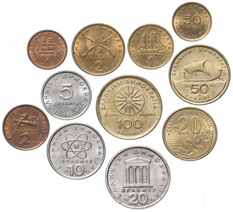 Красивые Монеты Греции. (набор)