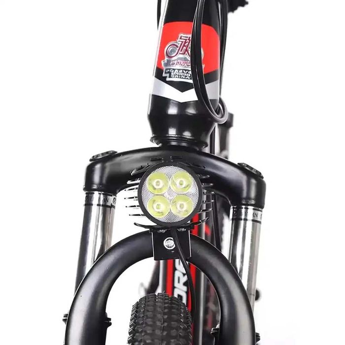 Far cu claxon trotineta electrica bicicleta LED PUTERNIC 36V 48V 60V