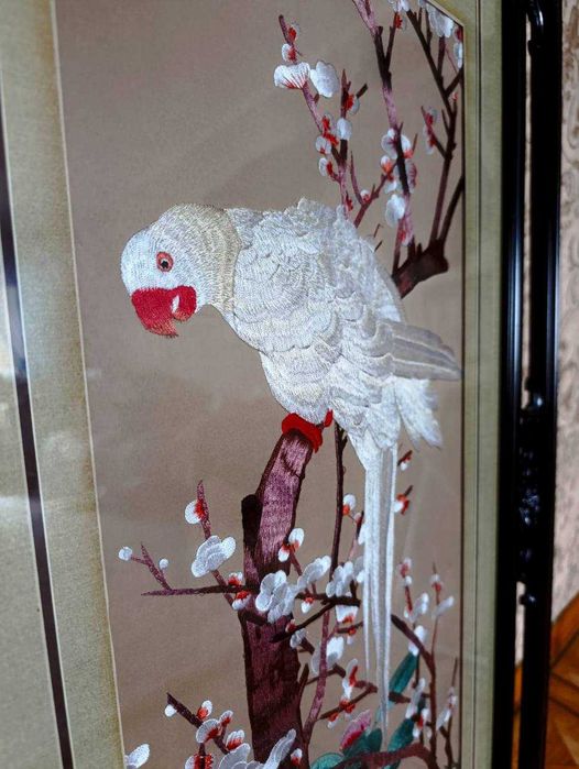 картина Белый попугай