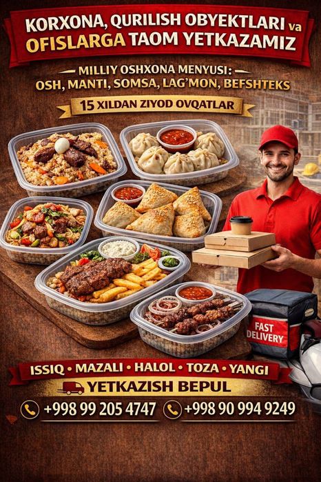 Узбек миллий таомлари
Ofislar, korxon