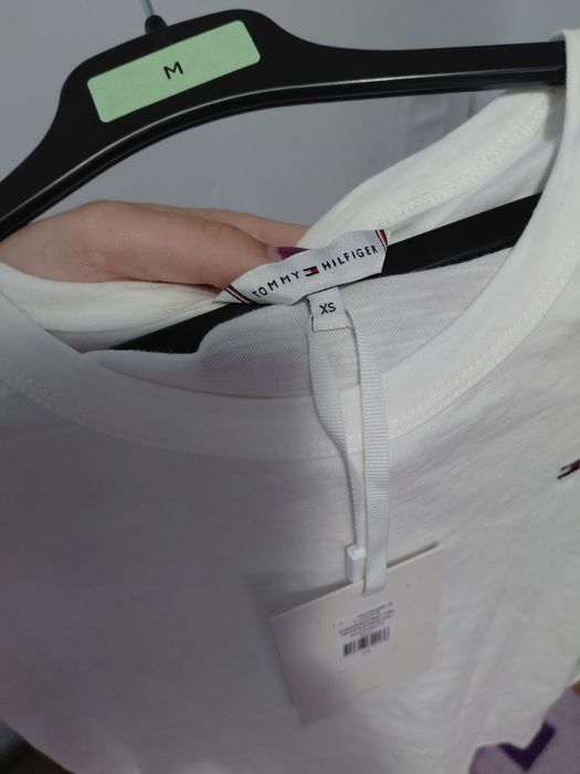 Bluza alba Tommy Hilfinger