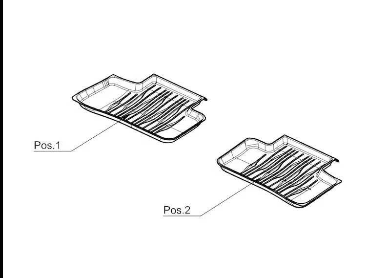 Всесезонни стелки за пода Dynamic Lines - Mercedes GLC x254 само задни