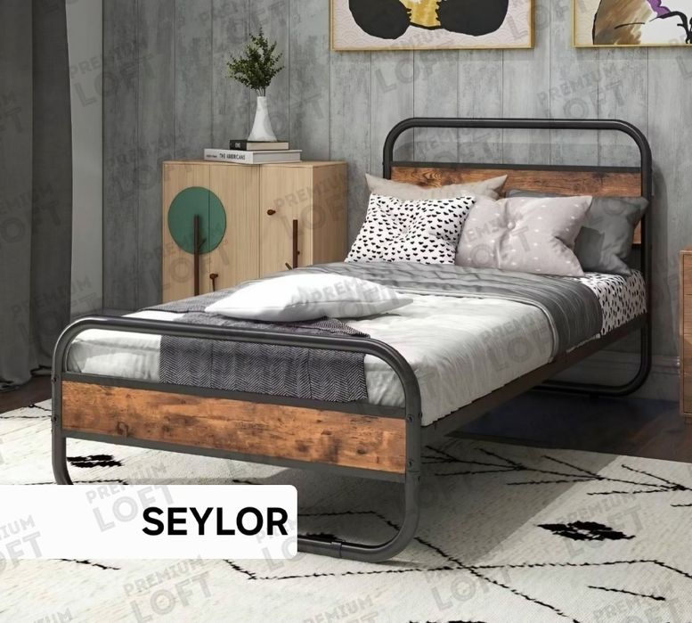 Кровать SEYLOR 90х200, Односпальная, лофт и хайтек,  kalavat,  kravat