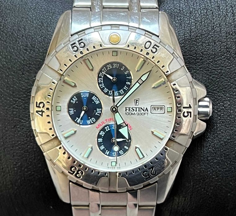 Ceas Festina Multifunction F16059 Elegance otel 100m original