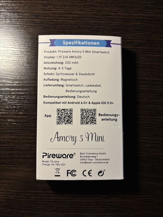 Смарт-часы Pireware Amory 5 Mini
