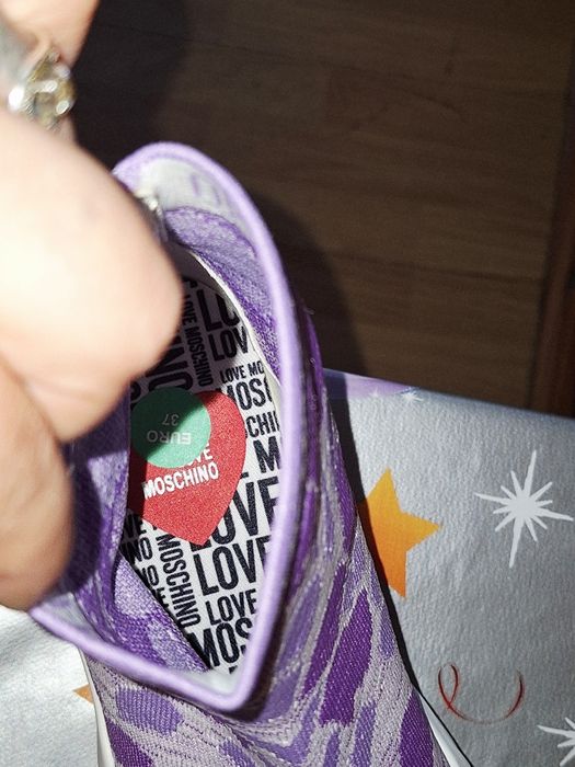 Sneakers Șosetă LoveLimited Edition -Moschino Noi – Mov/Lila – Mărimea