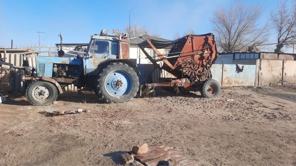 Трактор МТЗ-80 + копнитель КГ-2,6