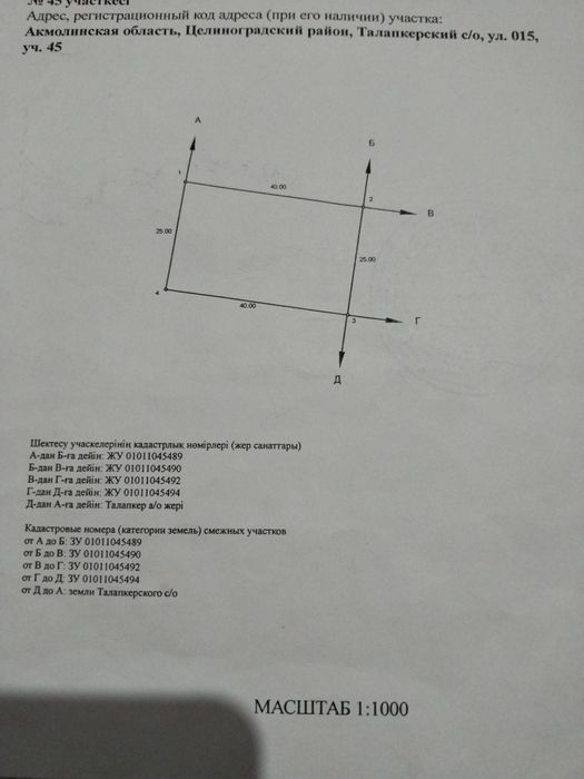 Продам участок Нурлы