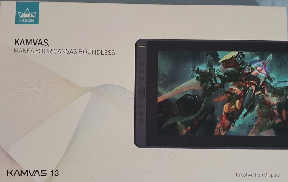 Tableta grafica HUION Kamvas 13 cu ecran laminat complet 8192 NOUĂ