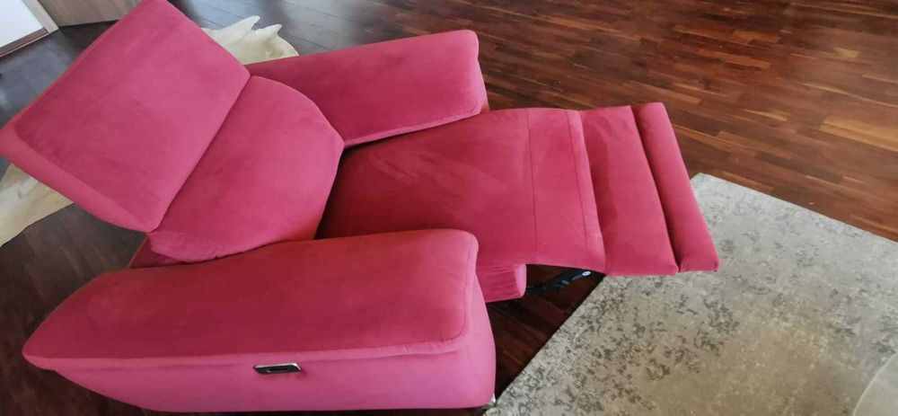 Италиански фотьойл Nashville кадифе с релакс механизъм