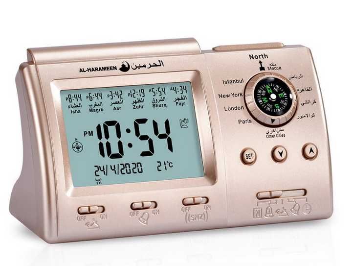 HA-3005 Дигитален с LCD дисплей за показване на времето и датата на азана.