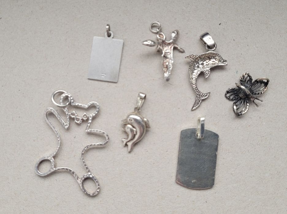 Lot 7  bijuterii pandantive argint 925