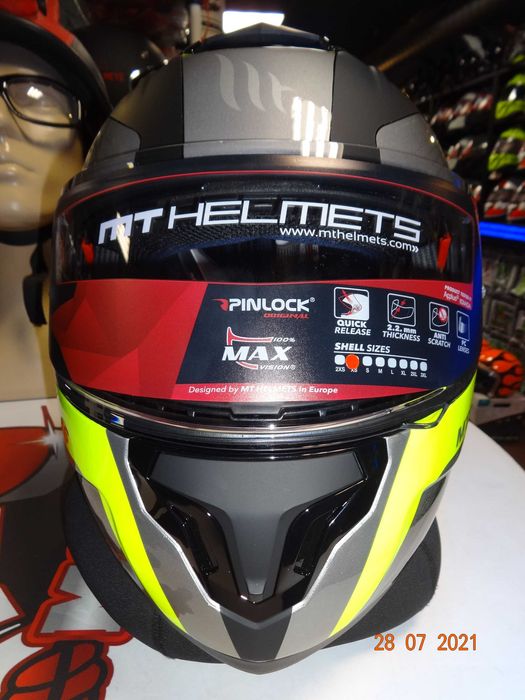 каска MT Helmets каска ATOM SV модуларна мото каска тъмни очила