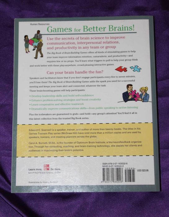 lot 4 carti dezvoltare profesionala training motivatie gandire The big book of motivation games brain building games customer service training games
