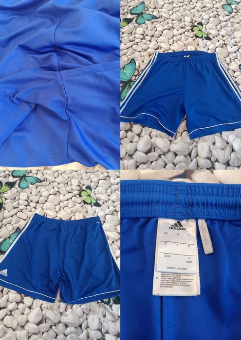 Pantaloni Scurți Adidas Albastri, Mărimea L, Stare Acceptabilă