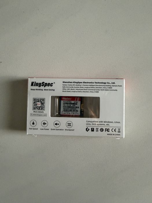 Продам kingSpec SSD M.2 NVMe 2TB