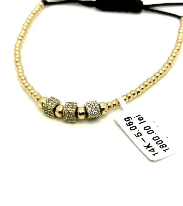 Bijuteria Royal bratara snur din aur 14k 5.06 gr