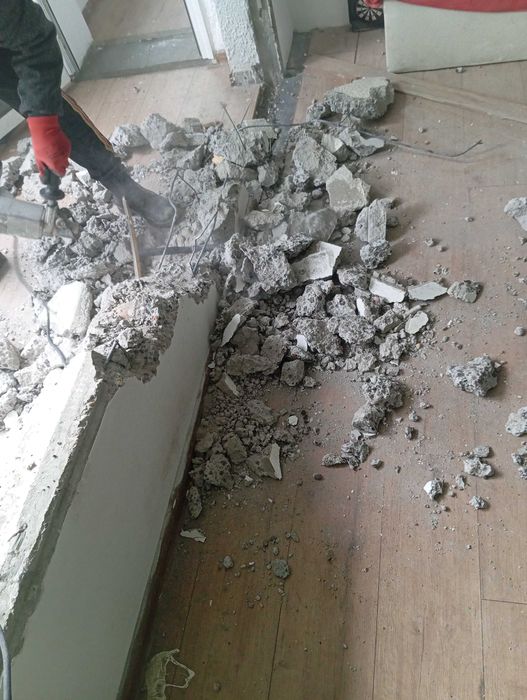 Къртене на баня, комини подпрозорец балкони, замазка, и други