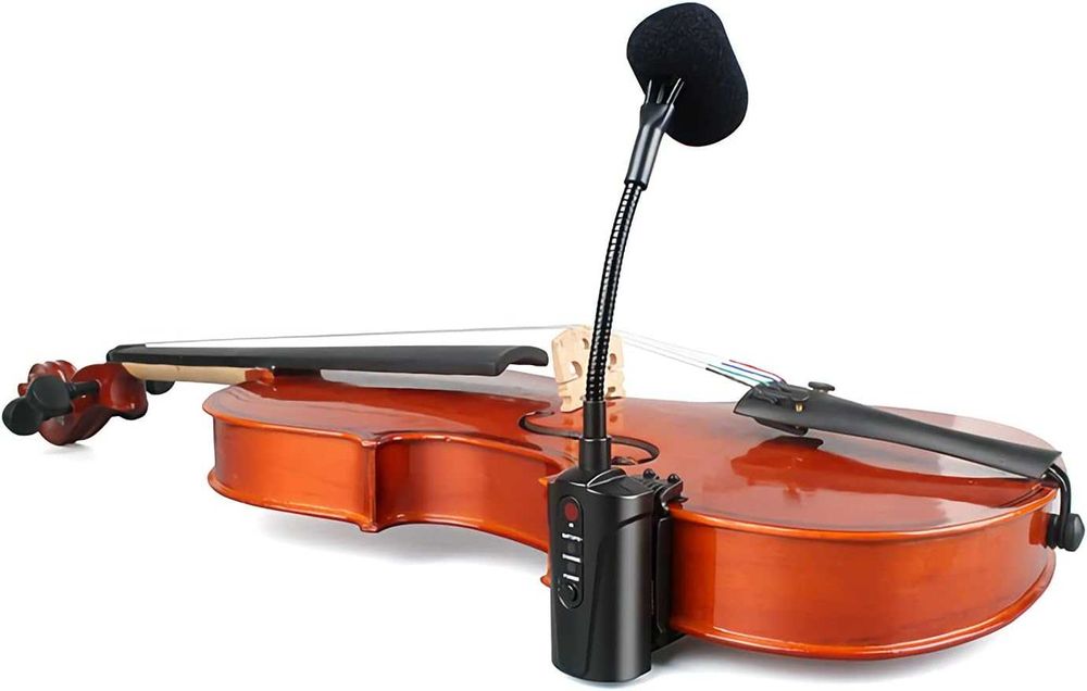 Set Wireless Cardioid condensator microfon pentru Vioara și Viola ACEMIC VT-5 Violin & Alto Shure
