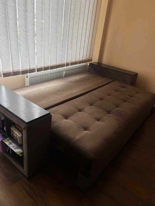 Голям диван + двойно легло