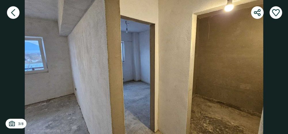 Apartament 2 camere semidecomandat 60 mp
