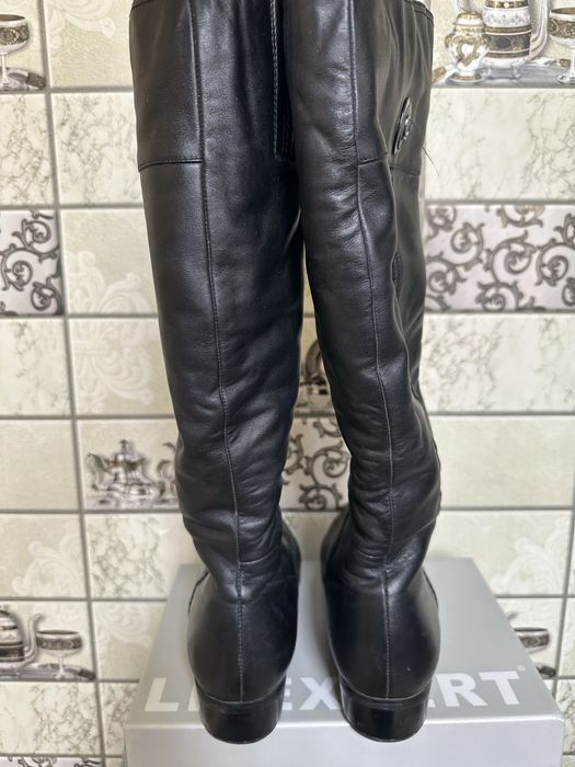 Сапоги 41 размер, натуральная кожа, натуральная цегейка, Б/У