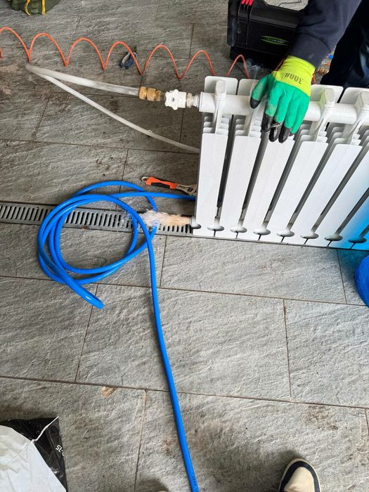 Промывка  Радиатор отопление