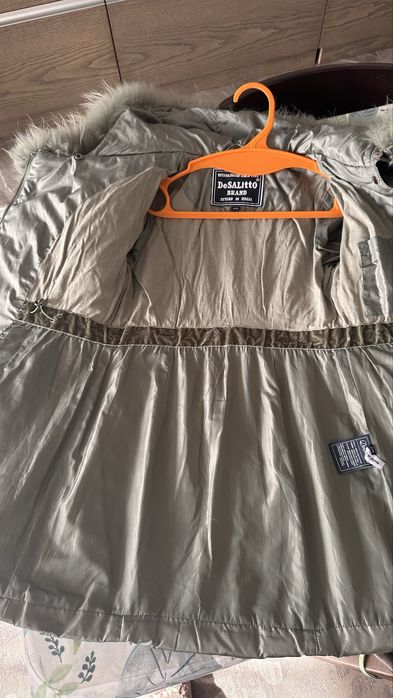 Пальто- пуховик на девочку 122