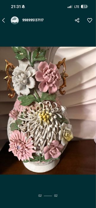 Вазы стеклянные и форфор