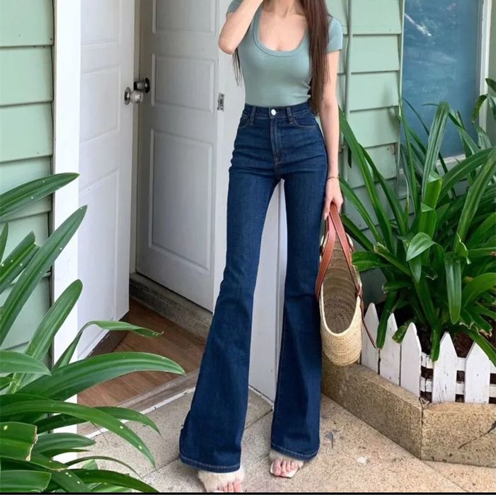 Джинсы клещ синий и черный