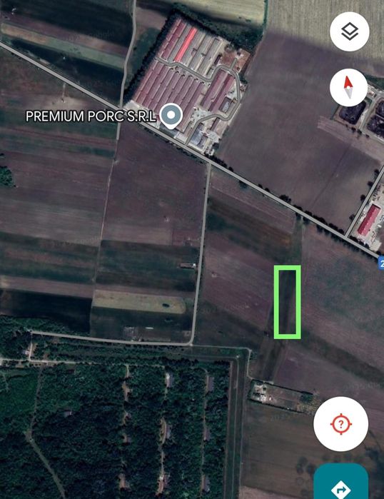Teren 6500 m - Extravilan - Zona Premium Porc - 7 km de Focșani
