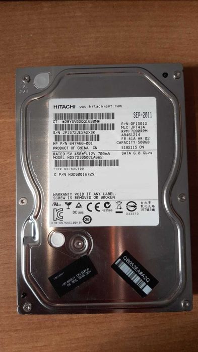 HDD Hitachi 500Gb
