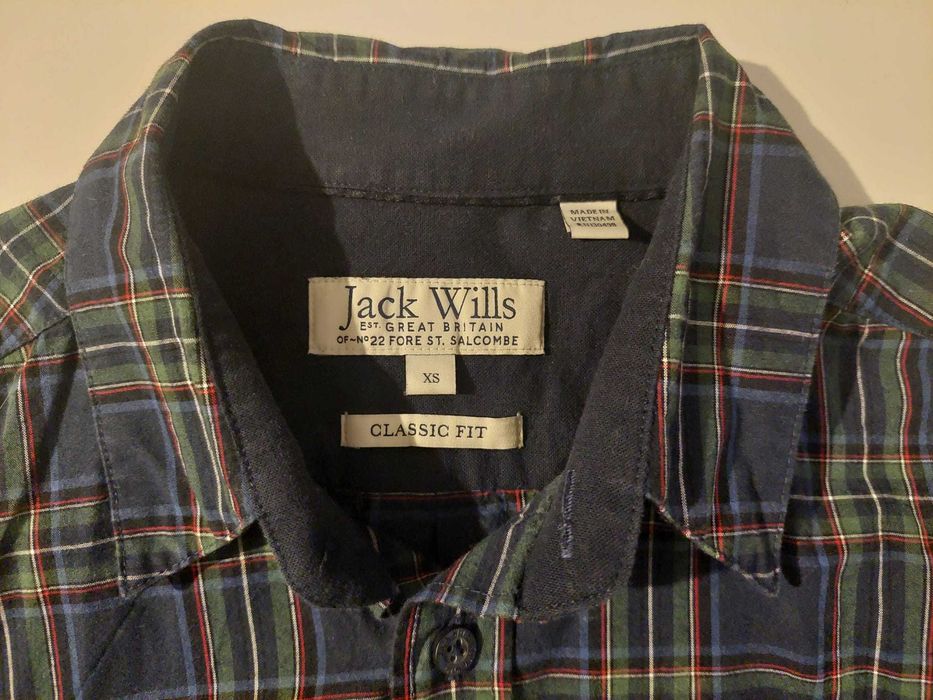 Cămașă Jack Wills albastra si carouri verzi, mărimea S