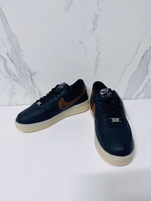 Nike AF1 negru cu maro