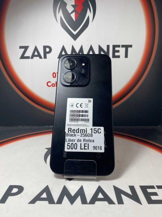 Zap Amanet Vitan - Redmi 15C - Black - 256Gb