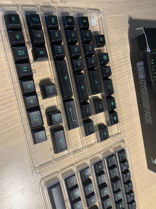 Taste keycaps KAT cyberspace fluorescente tastatura gaming