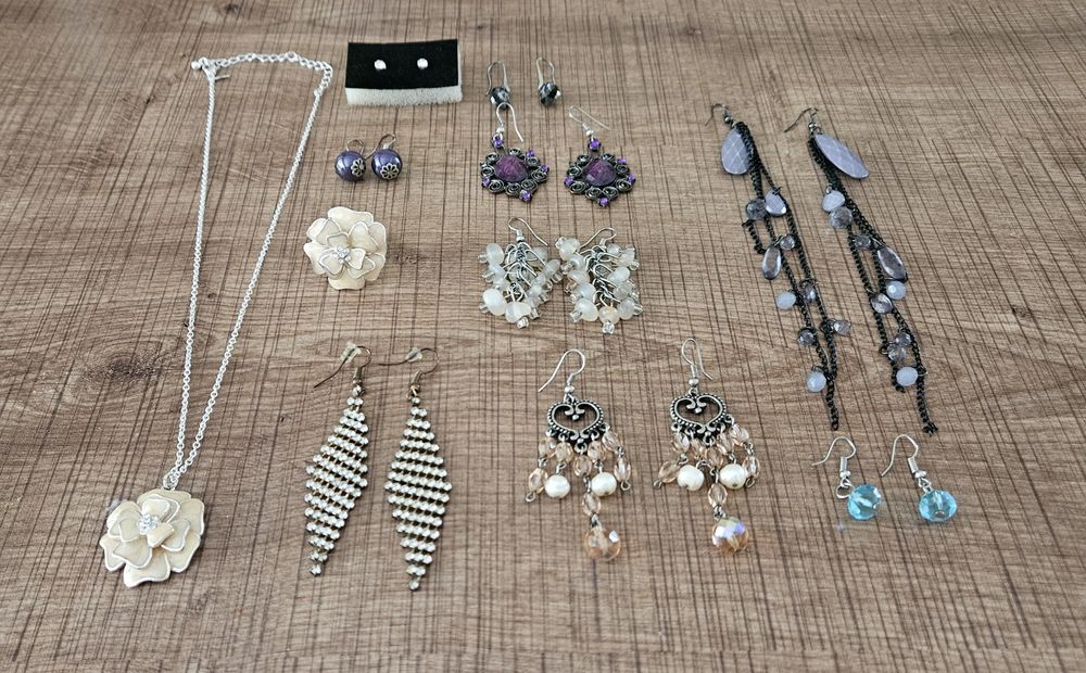 Лот бижута обеци /колие/ пръстен