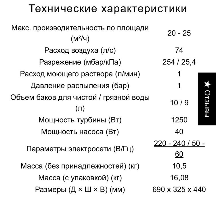 Моющий пылесос Puzzi 10/1