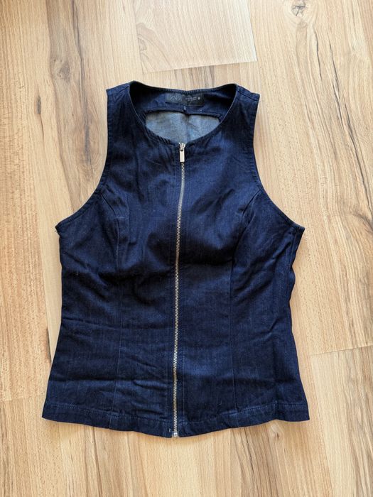Дънков елек Zara, елек с гол гръб Zara