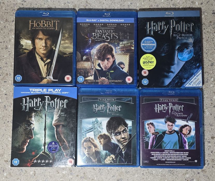 Lot 22 Blu-ray originale – Harry Potter, Planet Earth, Hobbit, Star Wars