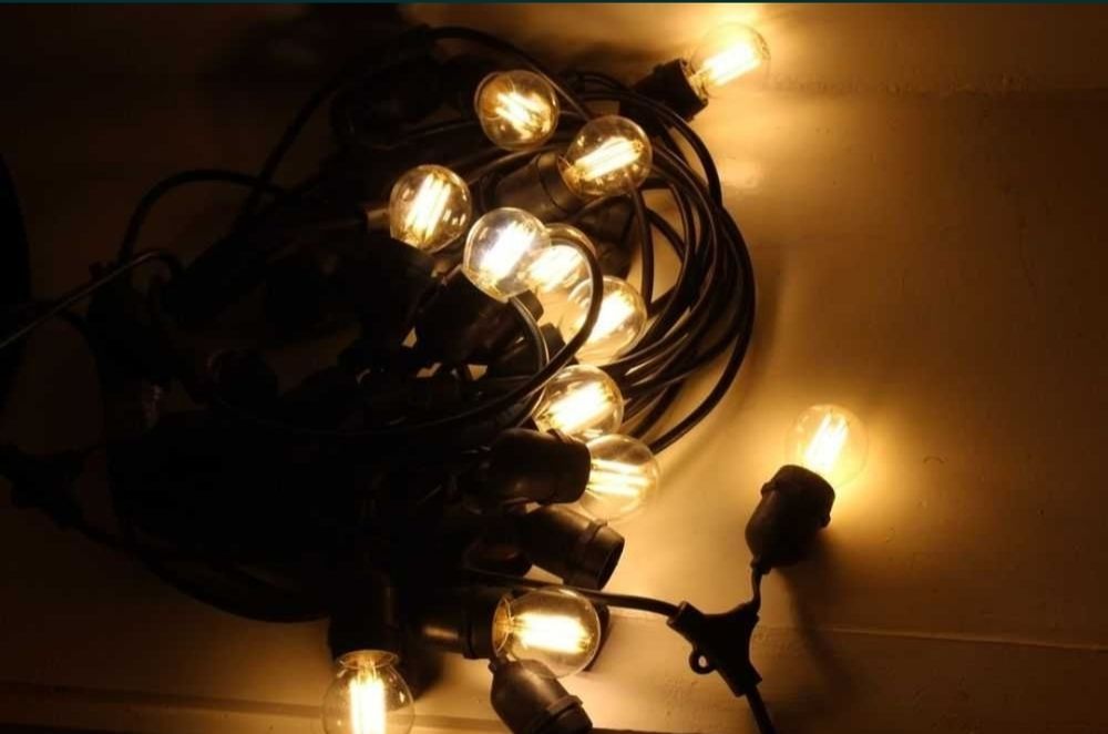 Уличная гирлянда освещение