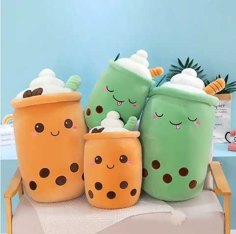 Плюшена играчка Възглавница Бабъл шейк Boba Tea Bubble Tea Cup