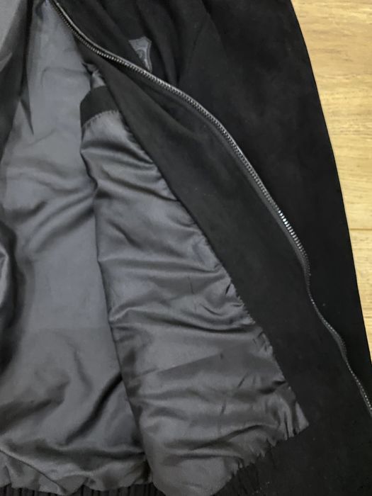 Куртка подростковая черная велюровая