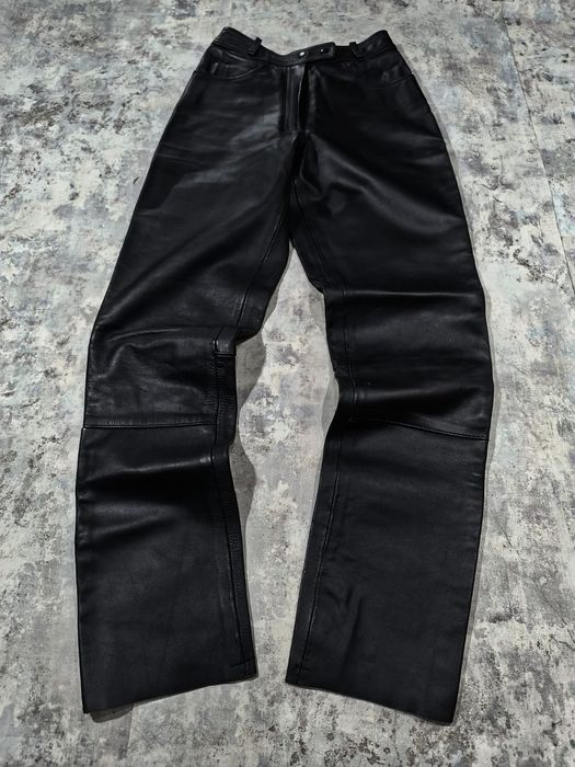 Biker leather pants