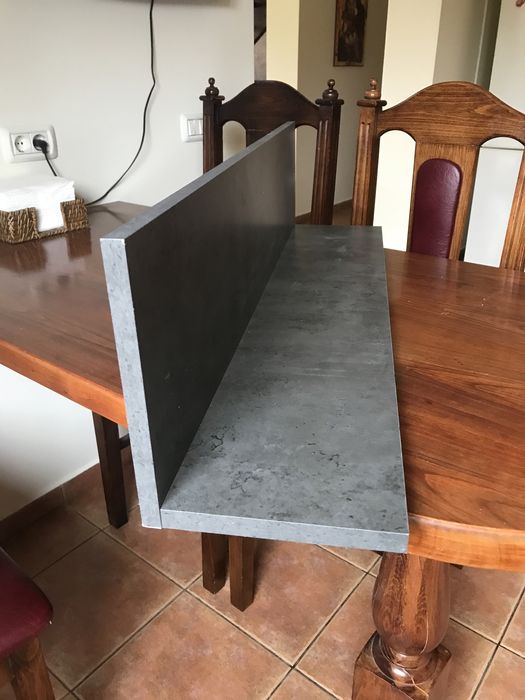 Polita Mobexpert noua,culoare  92 cm /20 cm gri cu sistem prindere